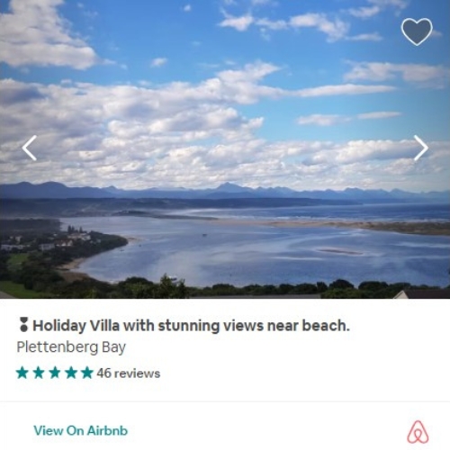 Holiday Villa with stunning views near beach.